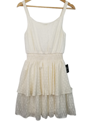 Express Cream/Gold Sleeveless Dress