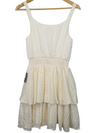 Express Cream/Gold Sleeveless Dress
