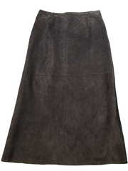 Sienna Studio Brown Suede Full Skirt