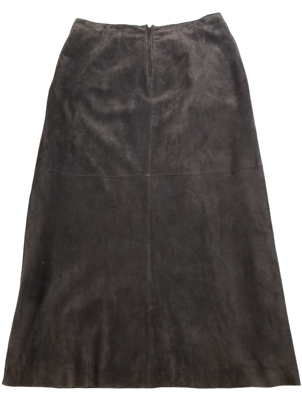 Sienna Studio Brown Suede Full Skirt