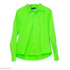 Lime Green Button Up Long Sleeve Blouse (Ralph Lauren) - New2Youlx