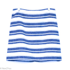 Navy & Cream Striped Skirt (Ann Taylor Loft) - New2Youlx