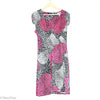 Pink/White/Black Floral Surplice Dress (Alfani) - New2Youlx