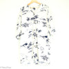 White With Navy Hawaiian Print Button Up Shirt - New2Youlx