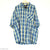 Blue & Yellow Plaid Button Up Shirt (Roca Wear)