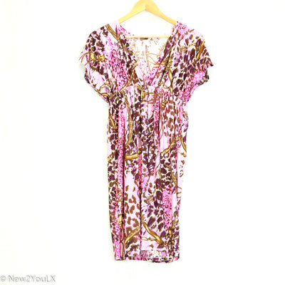 Pink Leopard Print Royal Design Dress (Christina Love)