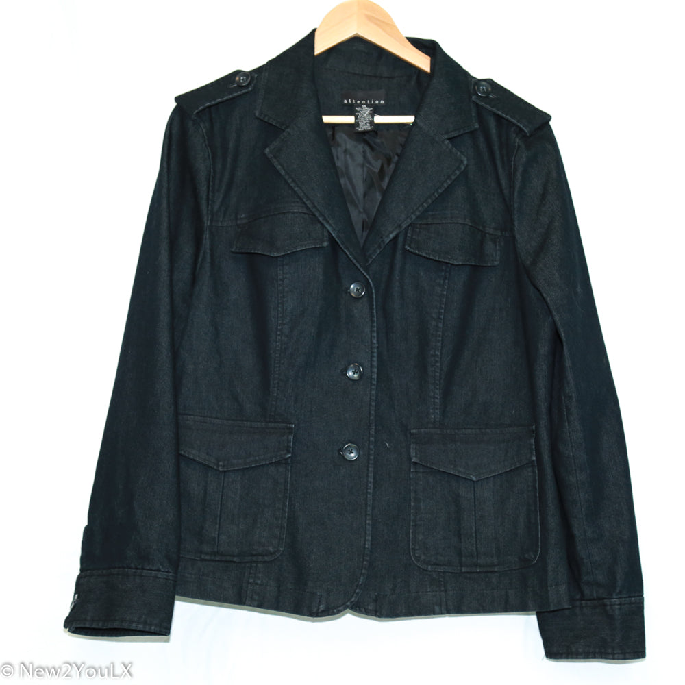 Attention grey denim blazer new2you lx