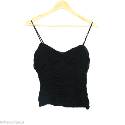 black beaded strap blouse (BEBE) new2you lx