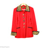 Red Blazer W/ Leopard Print Collar (Ivana) new2you lx