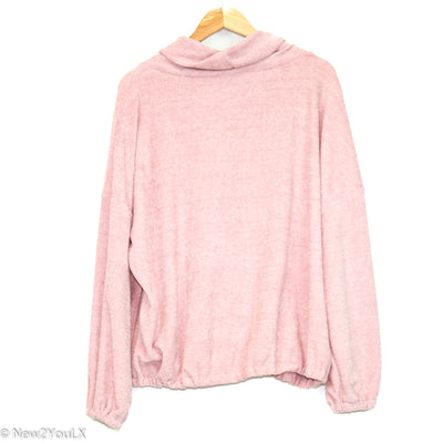 Pink Ballistic Mesh Slouchy Sweater (F21)
