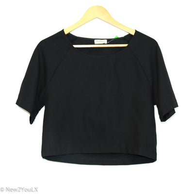 Black Short Sleeve Blouse (Necessary) new2you lx