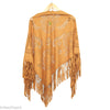 Brown Laser Floral Cut Out Shawl (Mixit)