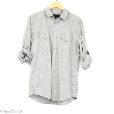 INC Grey Skies Causal Button Up New2YouLX New2You