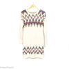 Shrinking Violet Cream Multicolor Sweater Dress New2YouLX New2You 