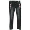 White House Black Market Floral Embroidered Skinny Jeans