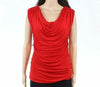 Express Red Cowl neck Scrunch Blouse