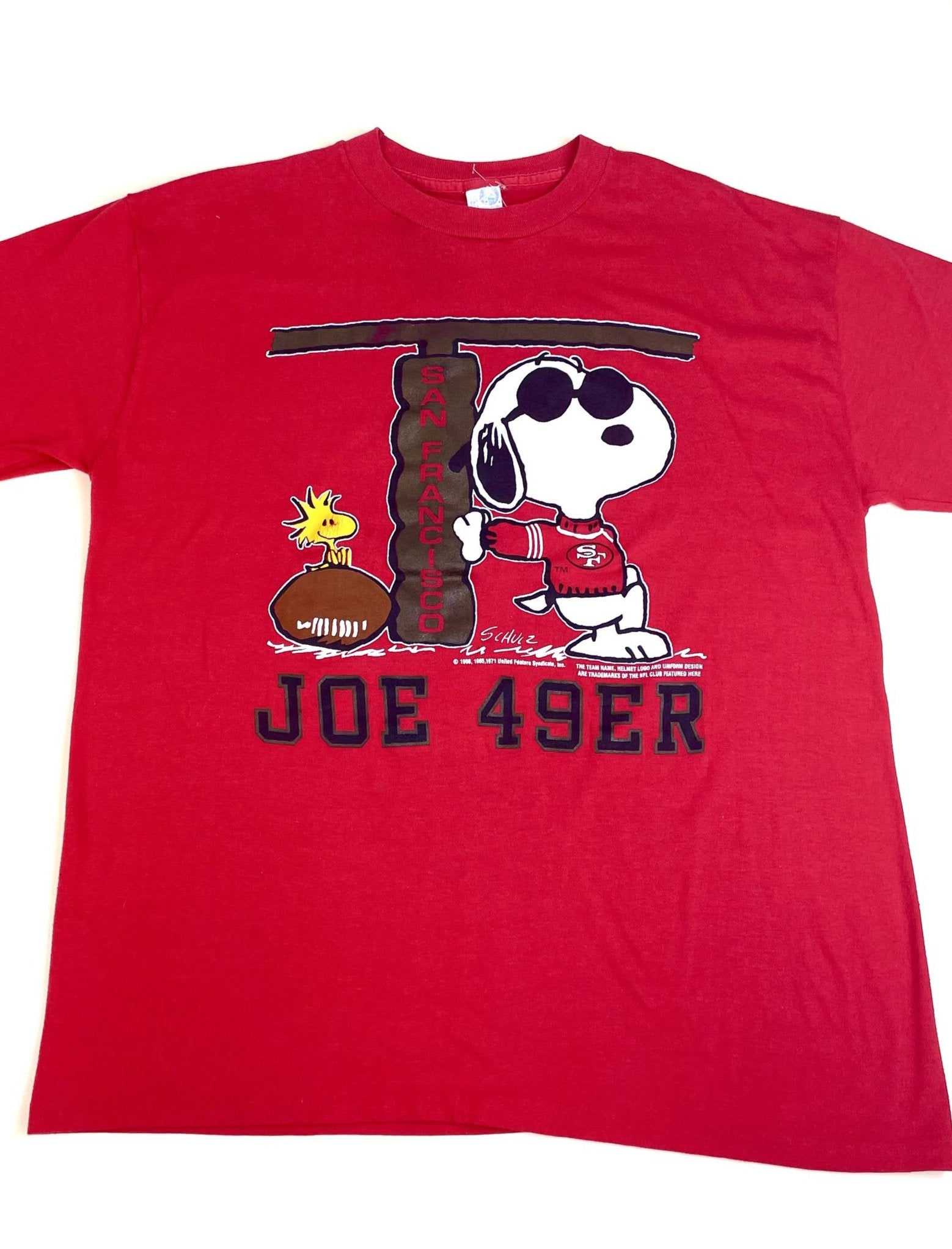 1989 Nutmeg Snoopy San Francisco 49ers NFC Championship Tee –