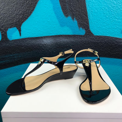 Michael Kors Patent Leather T-Strap Sandal