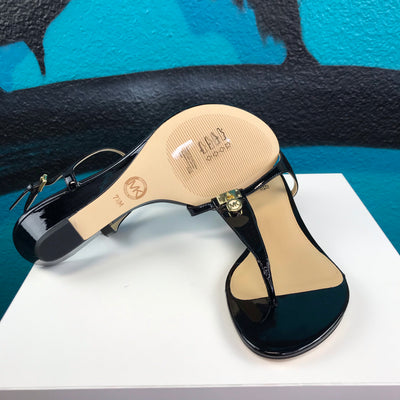 Michael Kors Patent Leather T-Strap Sandal