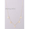 Dimpled Coins Trim Necklace (Fame Accessories) - New2Youlx