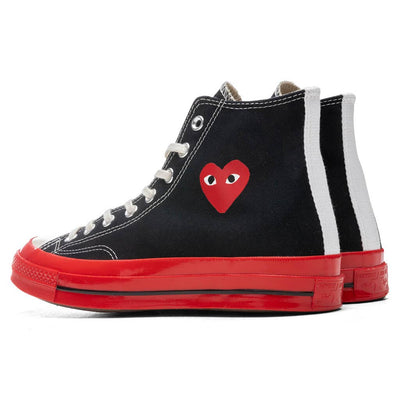 Comme des Garcons PLAY Black Red Midsole
